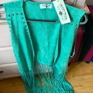 Crazy Train Teal Vest